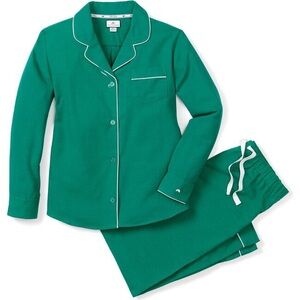 Petite plume Forest Green Flannel Pajamas,Small